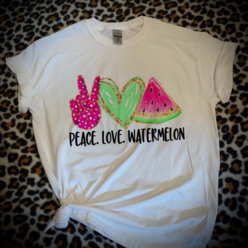 Child’s Peace. Love. Watermelon shirt